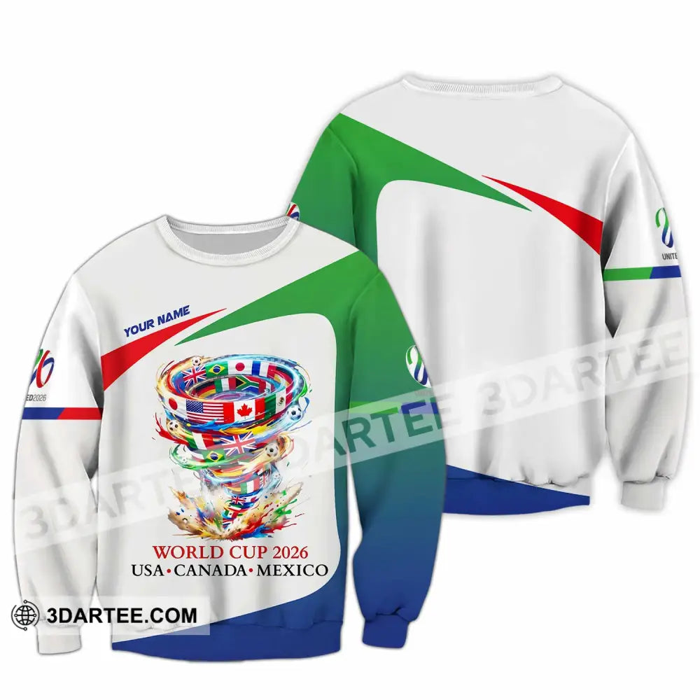 Unisex Shirt - Custom World Cup 2026 3D Shirt Long Sleeve / S T-shirt