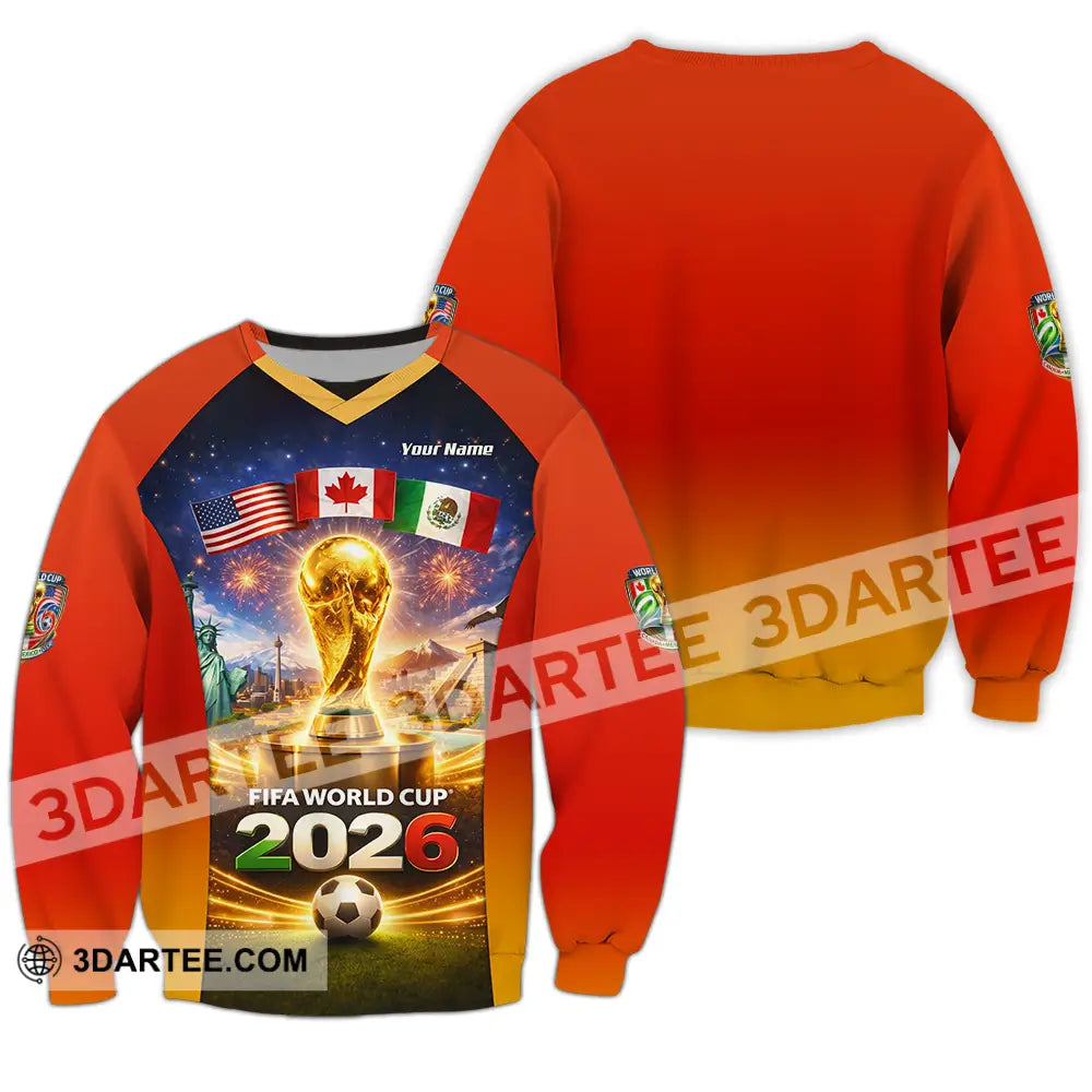 Unisex Shirt - Custom World Cup 2026 3D Shirt Long Sleeve / S T-shirt