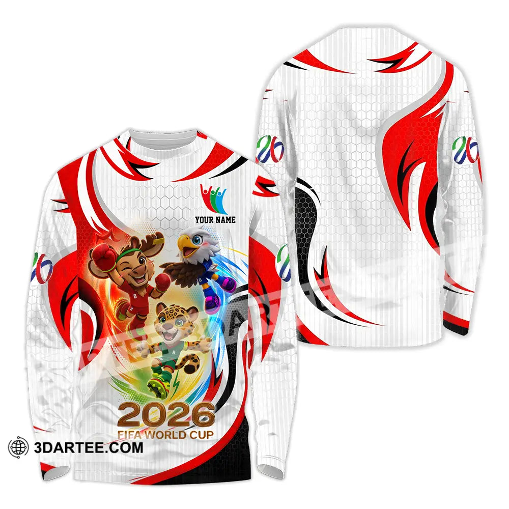 Unisex Shirt - Custom World Cup 2026 3D Shirt Long Sleeve Shirt / S T-shirt