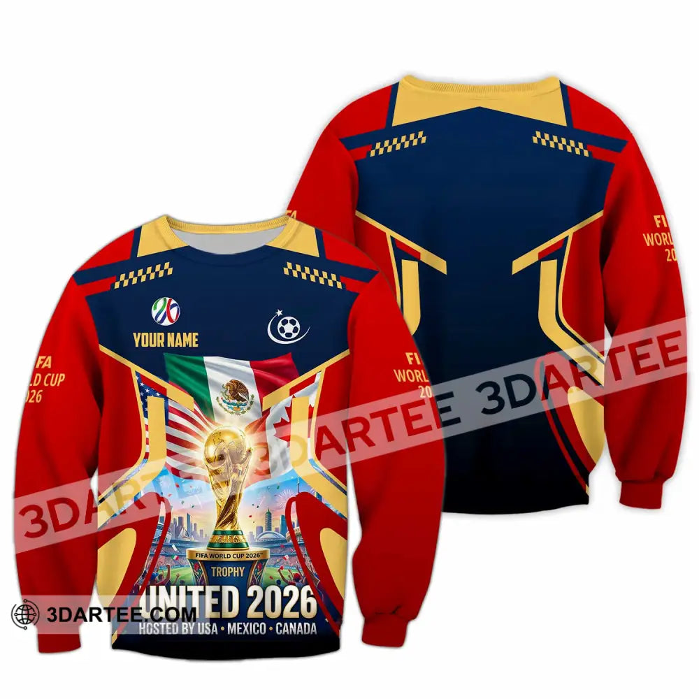Unisex Shirt - Custom World Cup 2026 3D Shirt - Long Sleeve / S - T-shirt