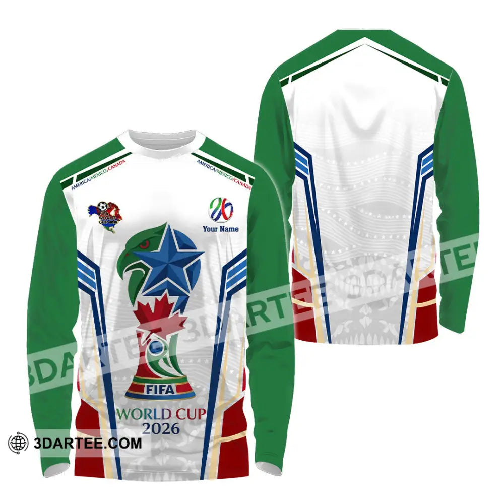 Unisex Shirt - Custom World Cup 2026 3D Shirt - Long Sleeve Shirt / S - T-shirt