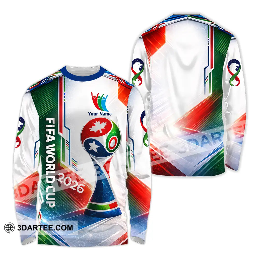 Unisex Shirt - Custom World Cup 2026 3D Shirt Long Sleeve Shirt / S T-shirt