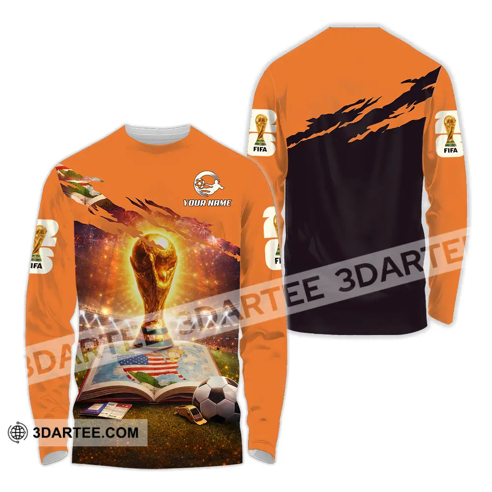 Unisex Shirt - Custom World Cup 2026 3D Shirt Long Sleeve Shirt / S T-shirt