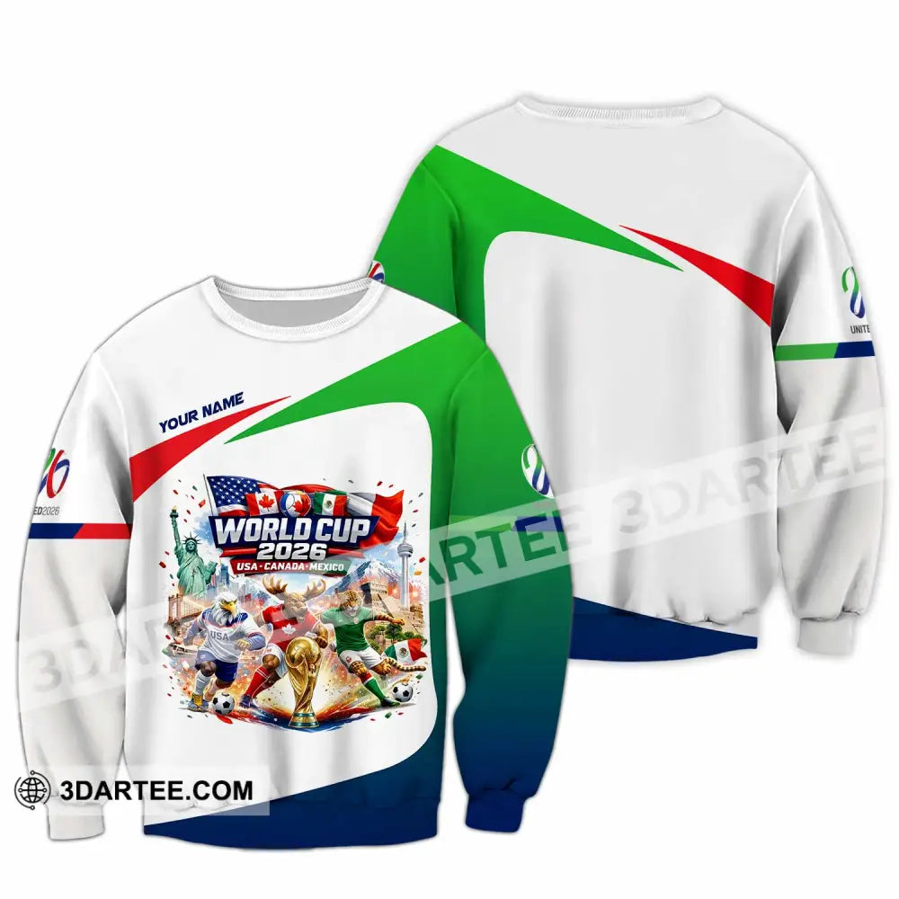Unisex Shirt - Custom World Cup 2026 3D Shirt - Long Sleeve / S - T-shirt