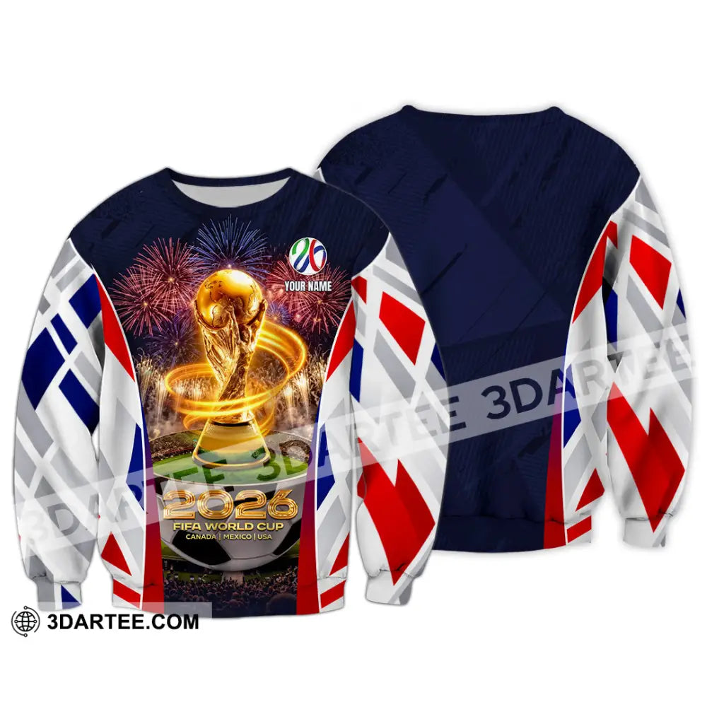 Unisex Shirt - Custom 2026 World Cup 3D Shirt Long Sleeve / S T-shirt