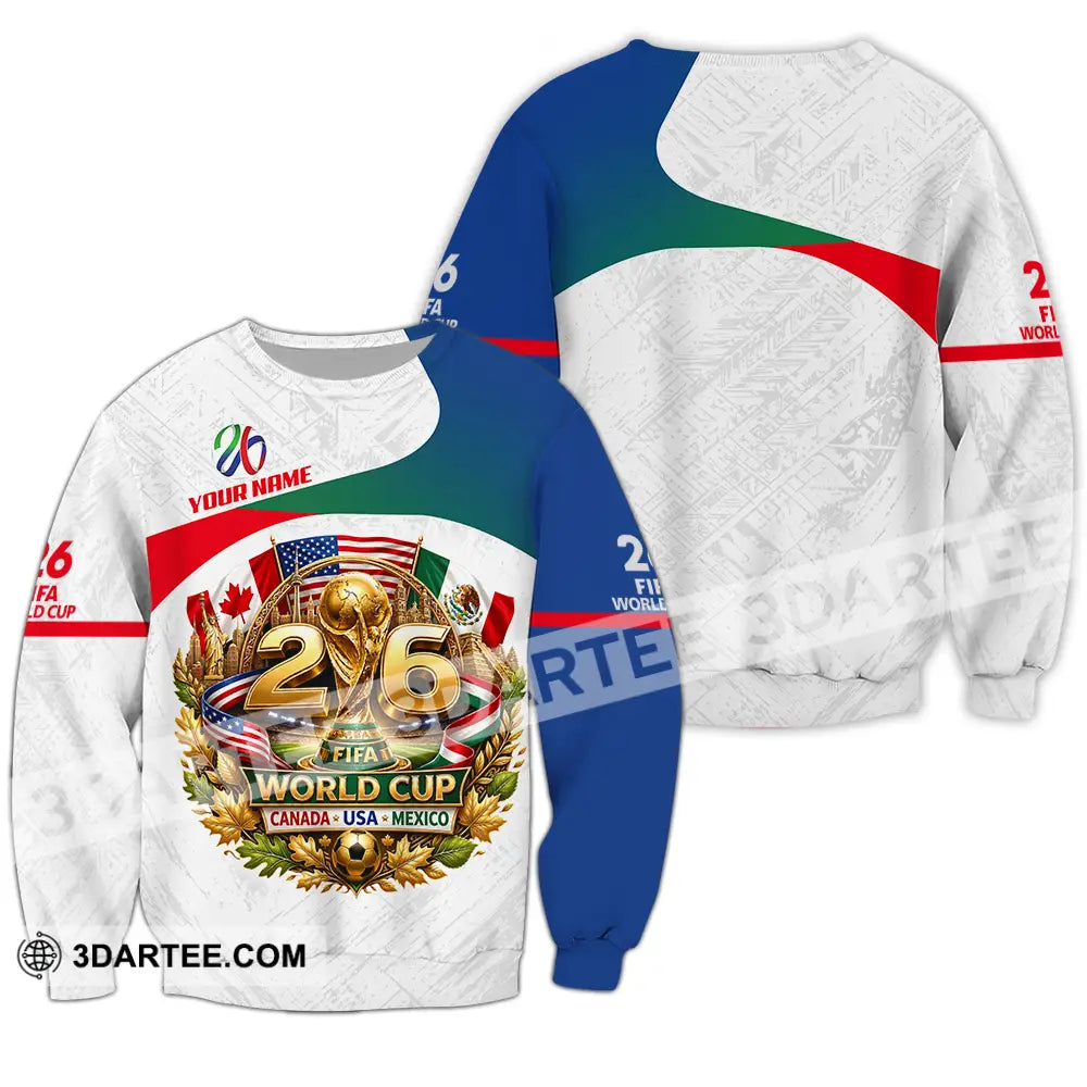 Unisex Shirt - Custom World Cup 2026 3D Shirt - Long Sleeve / S - T-shirt