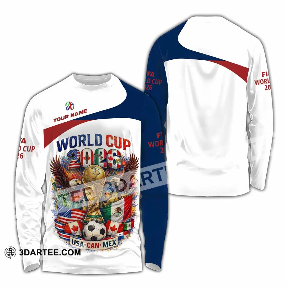 Unisex Shirt - Custom World Cup 2026 3D Shirt - Long Sleeve Shirt / S - T-shirt