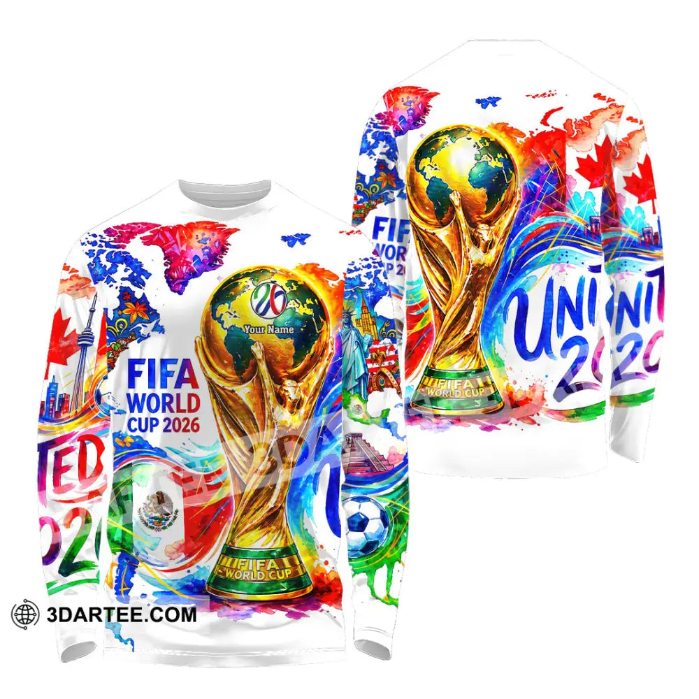 Unisex Shirt - Custom World Cup 2026 3D Shirt - Long Sleeve Shirt / S - T-shirt