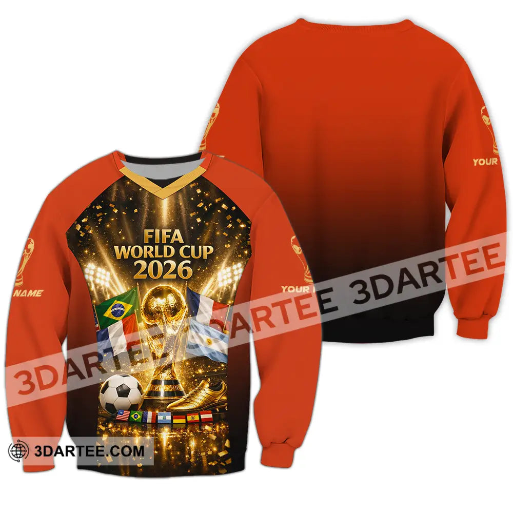 Unisex Shirt - Custom World Cup 2026 3D Shirt Long Sleeve / S T-shirt
