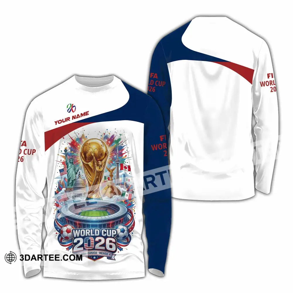 Unisex Shirt - Custom World Cup 2026 3D Shirt - Long Sleeve Shirt / S - T-shirt