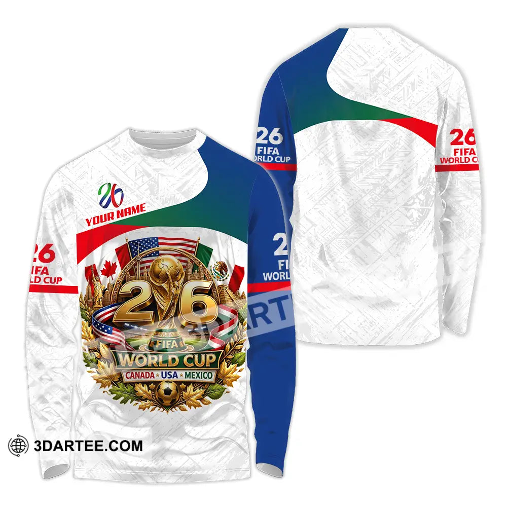Unisex Shirt - Custom World Cup 2026 3D Shirt - Long Sleeve Shirt / S - T-shirt