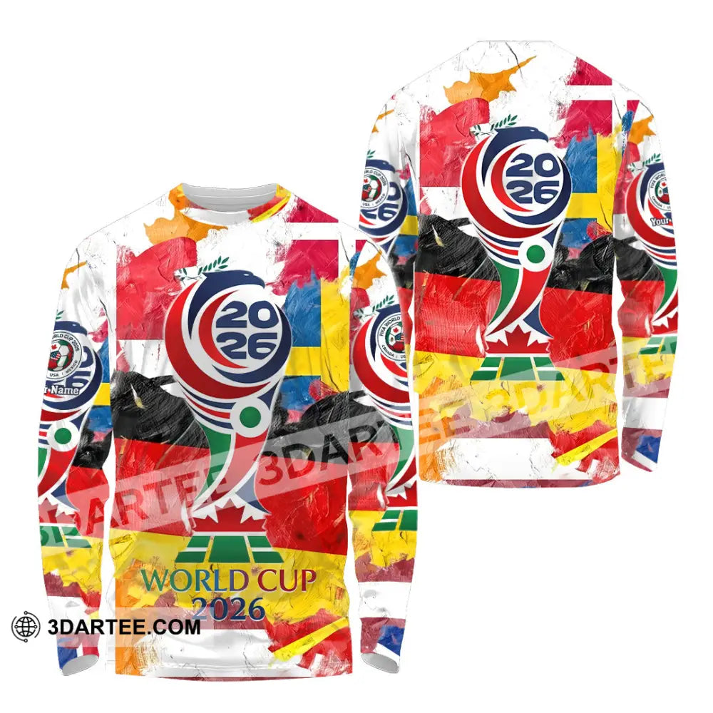 Unisex Shirt - Custom World Cup 2026 3D Shirt - Long Sleeve Shirt / S - T-shirt