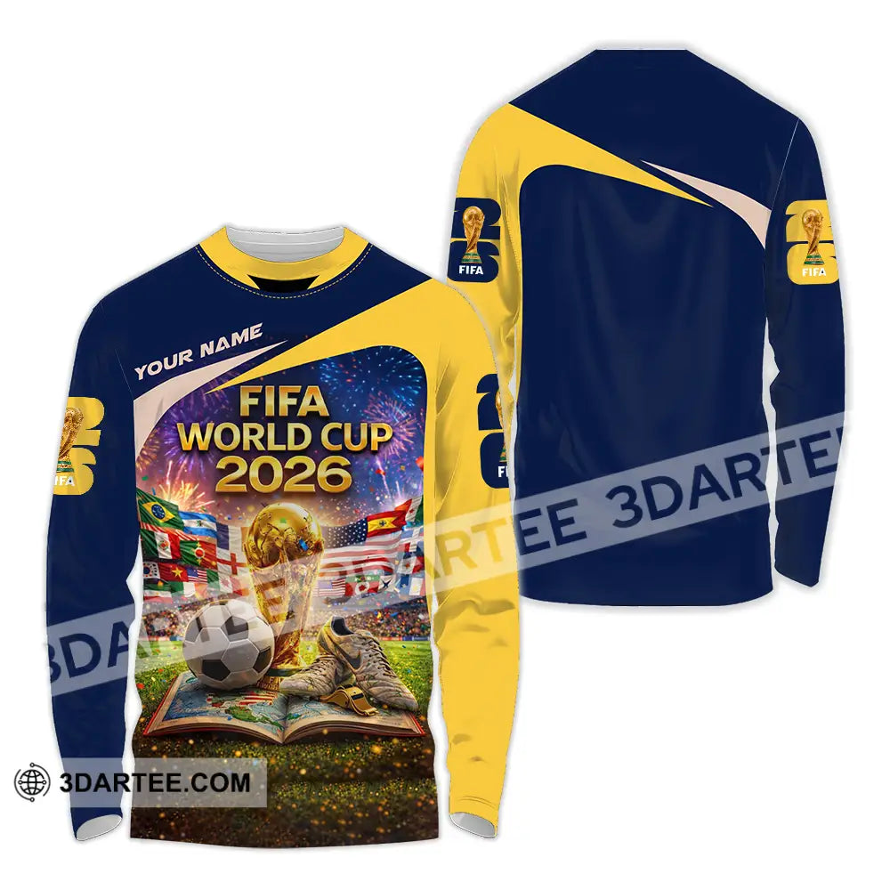 Unisex Shirt - Custom World Cup 2026 3D Shirt Long Sleeve Shirt / S T-shirt
