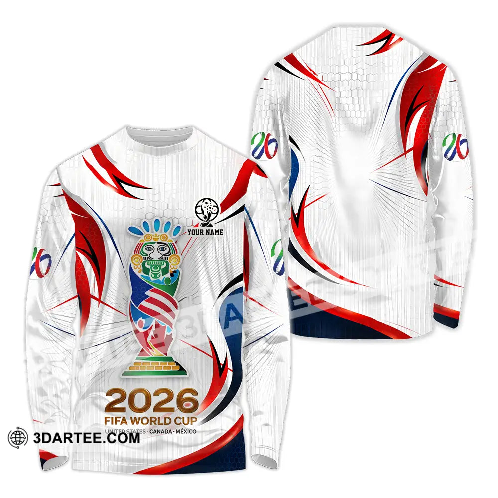 Unisex Shirt - Custom World Cup 2026 3D Shirt Long Sleeve Shirt / S T-shirt