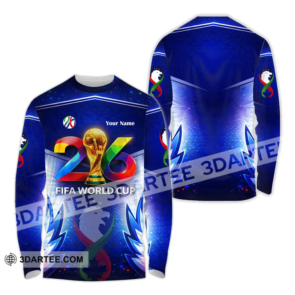 Unisex Shirt - Custom World Cup 2026 3D Shirt Long Sleeve Shirt / S T-shirt
