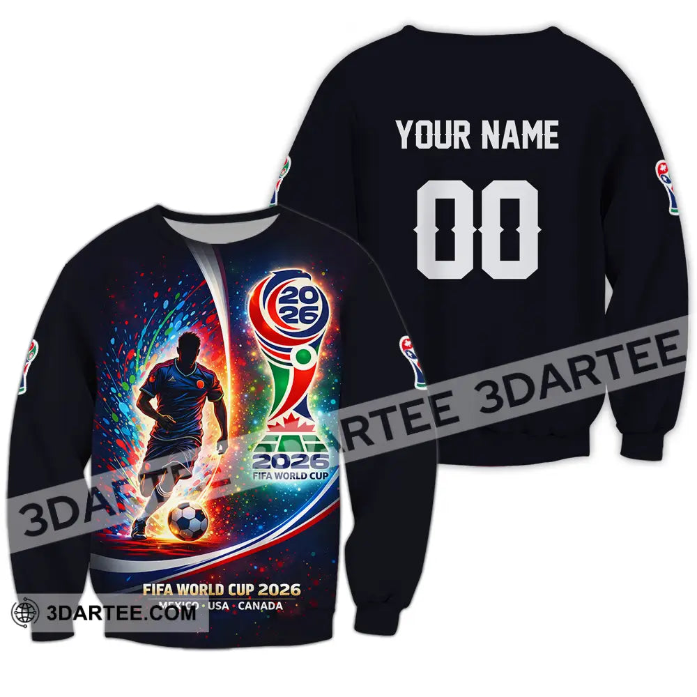 Unisex Shirt - Custom 2026 World Cup 3D Shirt Long Sleeve / S T-shirt