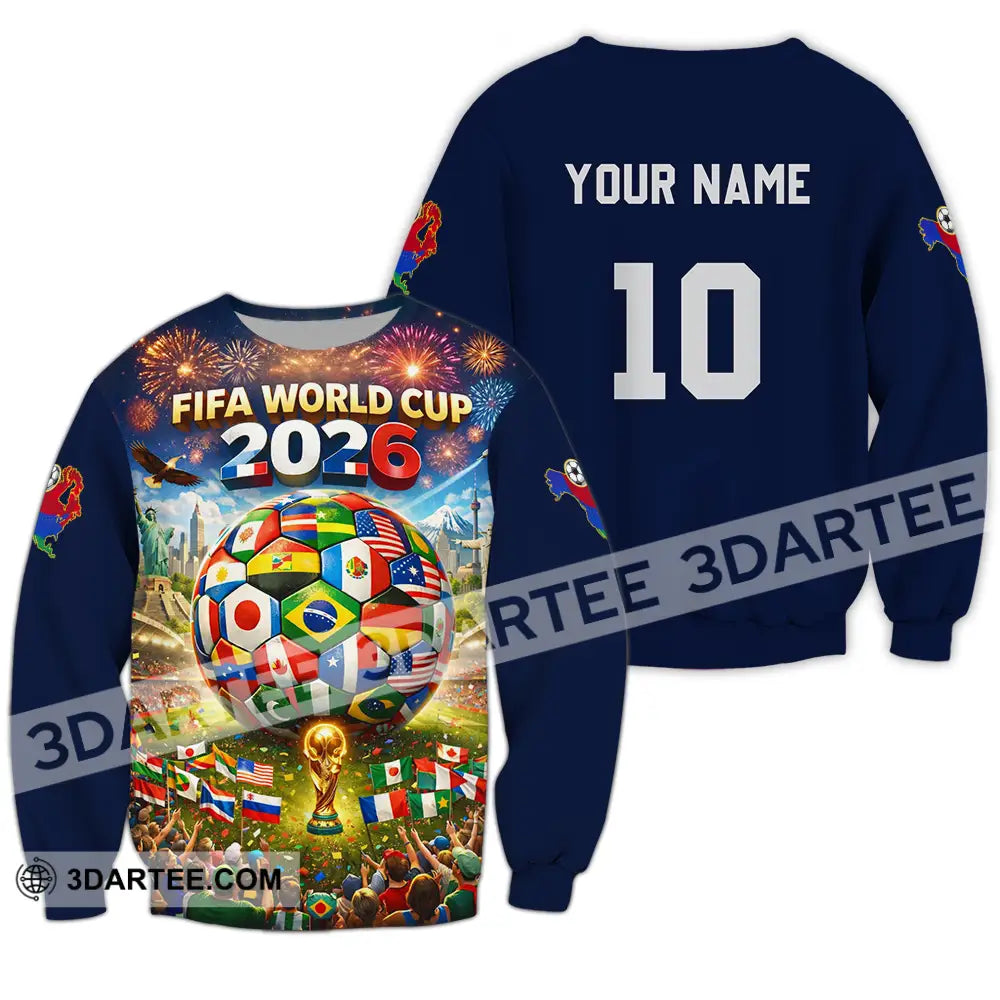 Unisex Shirt - Custom World Cup 2026 3D Shirt Long Sleeve / S T-shirt