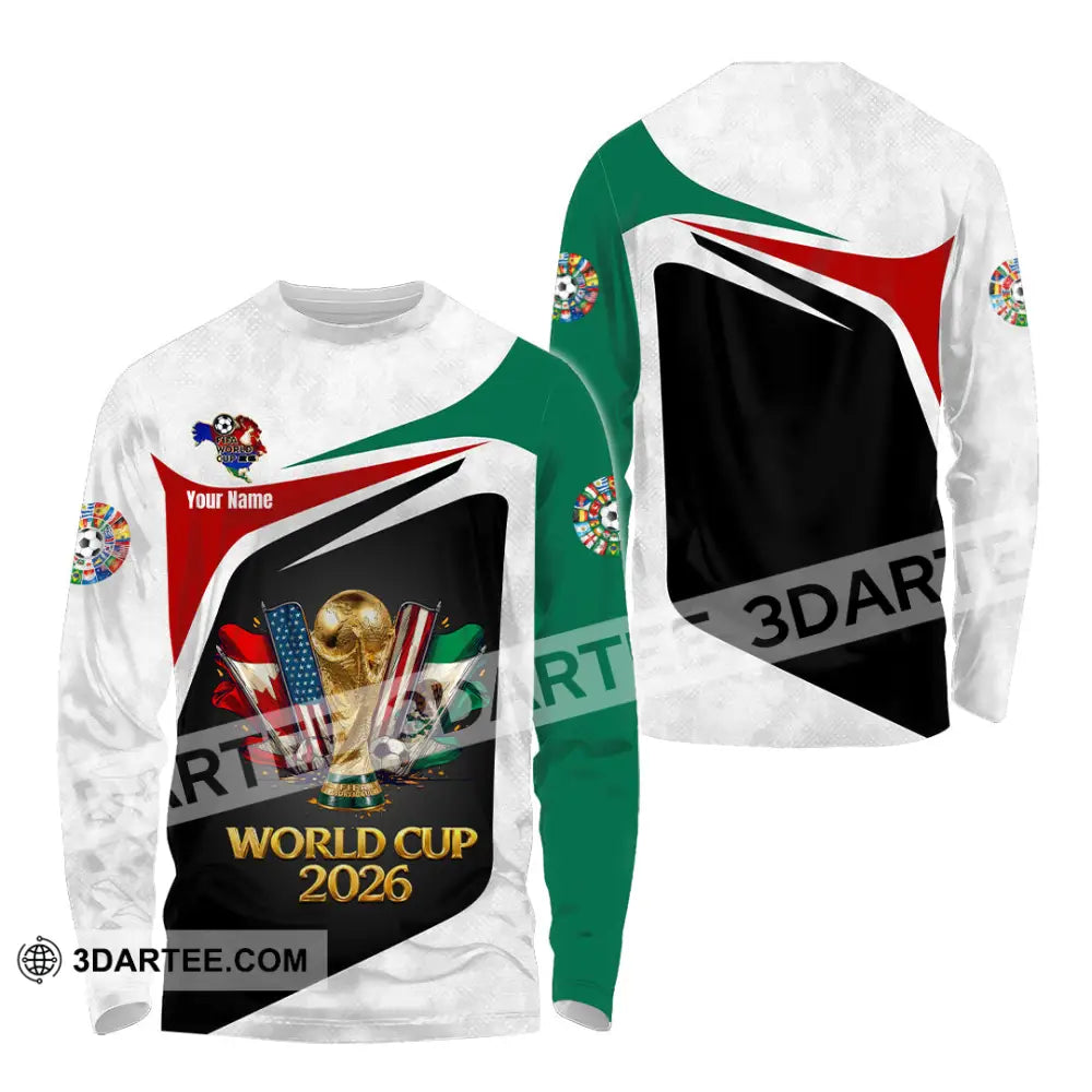 Unisex Shirt - Custom World Cup 2026 3D Shirt - Long Sleeve Shirt / S - T-shirt
