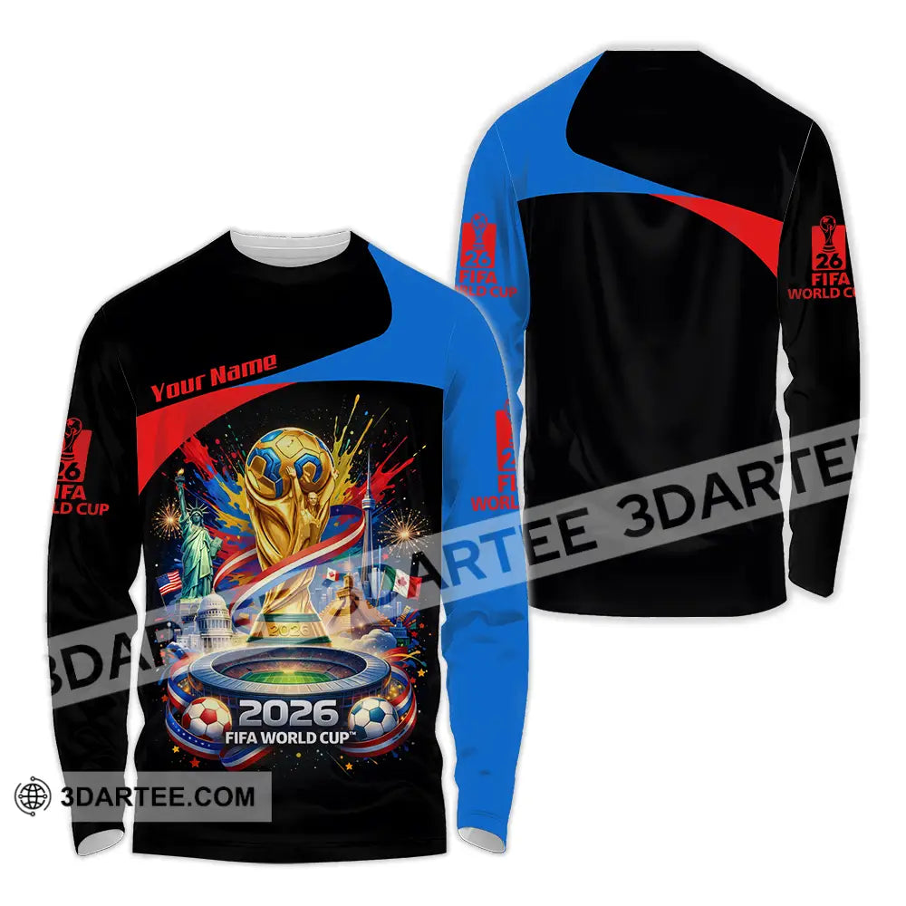 Unisex Shirt - Custom World Cup 2026 3D Shirt - Long Sleeve Shirt / S - T-shirt