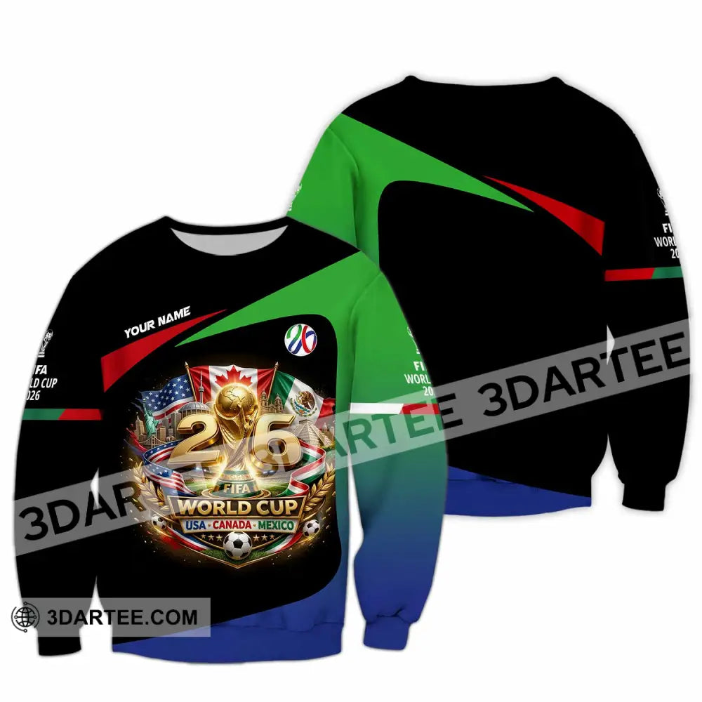 Unisex Shirt - Custom World Cup 2026 3D Shirt Long Sleeve / S T-shirt