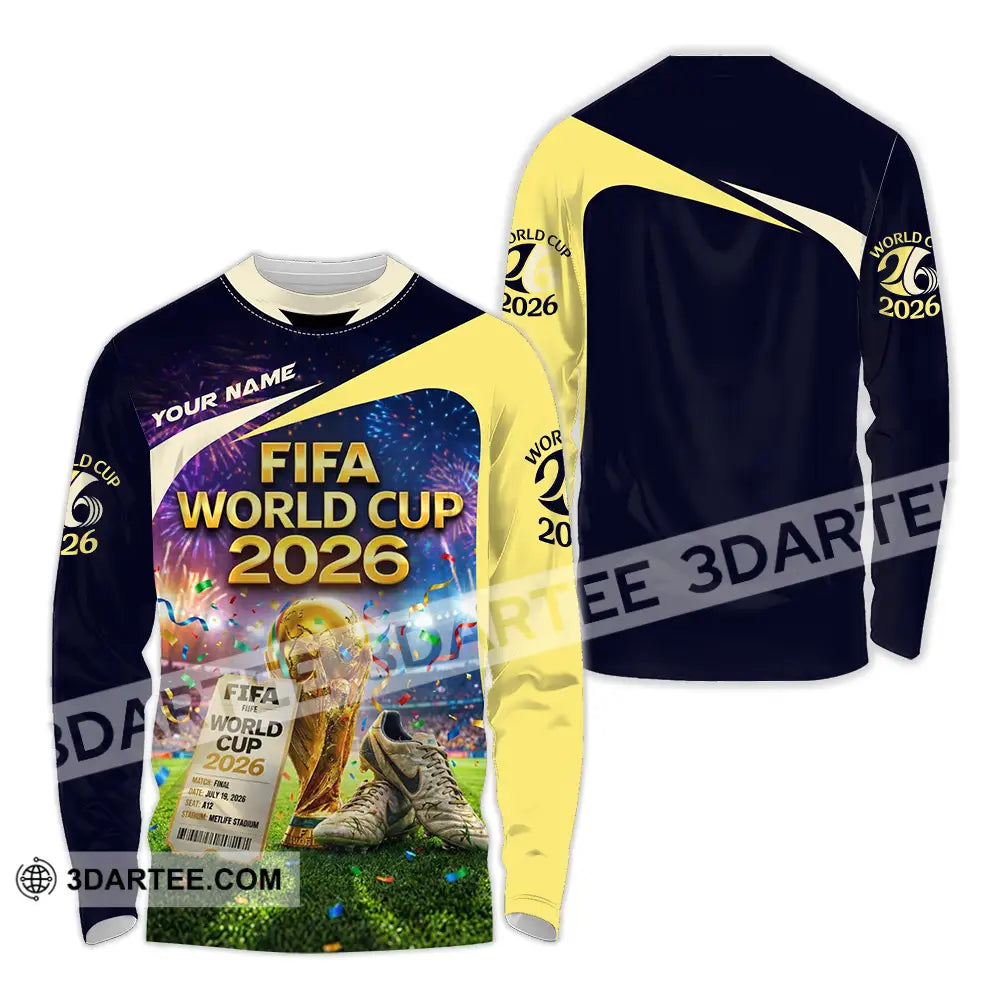 Unisex Shirt - Custom World Cup 2026 3D Shirt Long Sleeve Shirt / S T-shirt