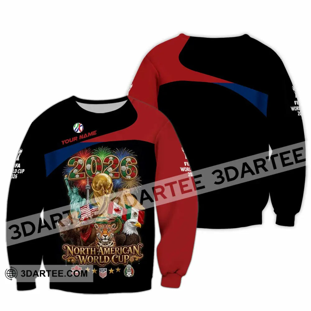 Unisex Shirt - Custom World Cup 2026 3D Shirt - Long Sleeve / S - T-shirt