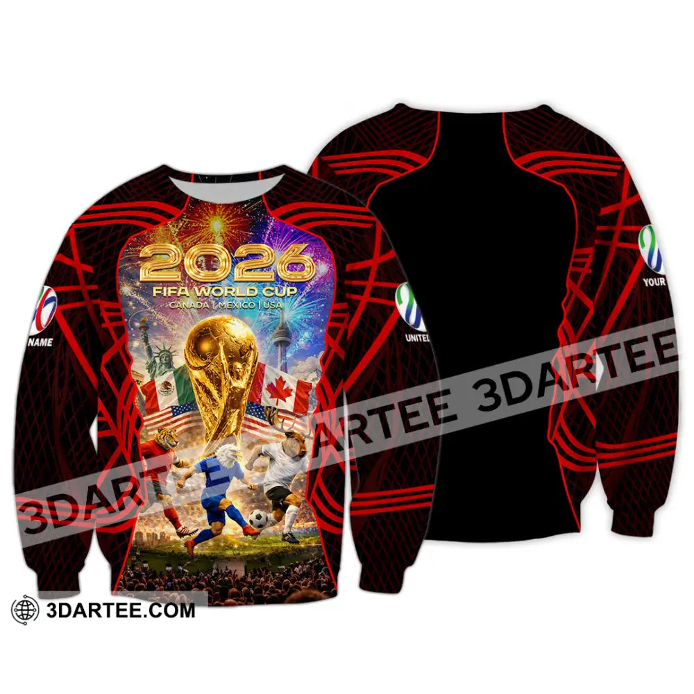 Unisex Shirt - Custom World Cup 2026 3D Shirt Long Sleeve / S T-shirt