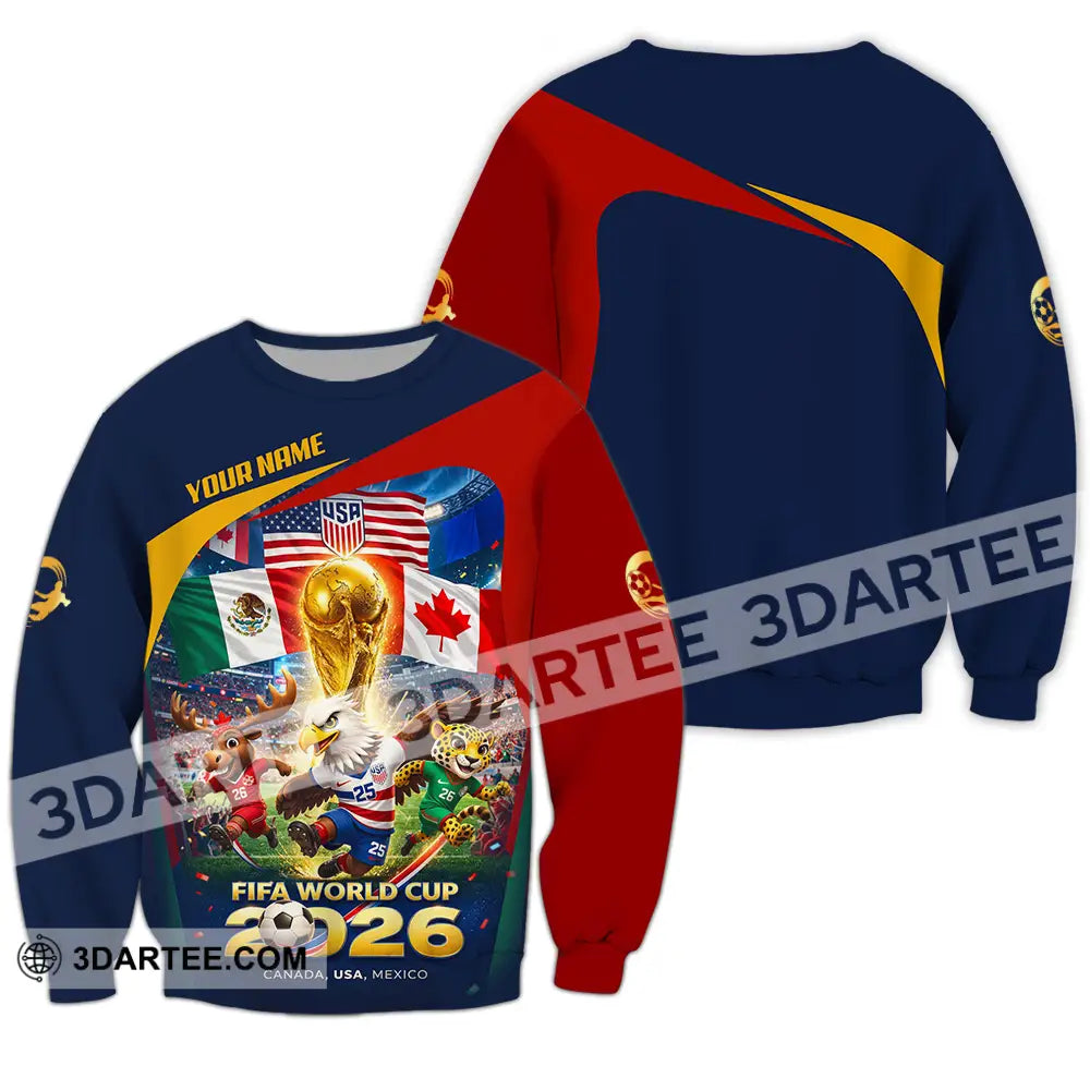 Unisex Shirt - Custom World Cup 2026 3D Shirt Long Sleeve / S T-shirt