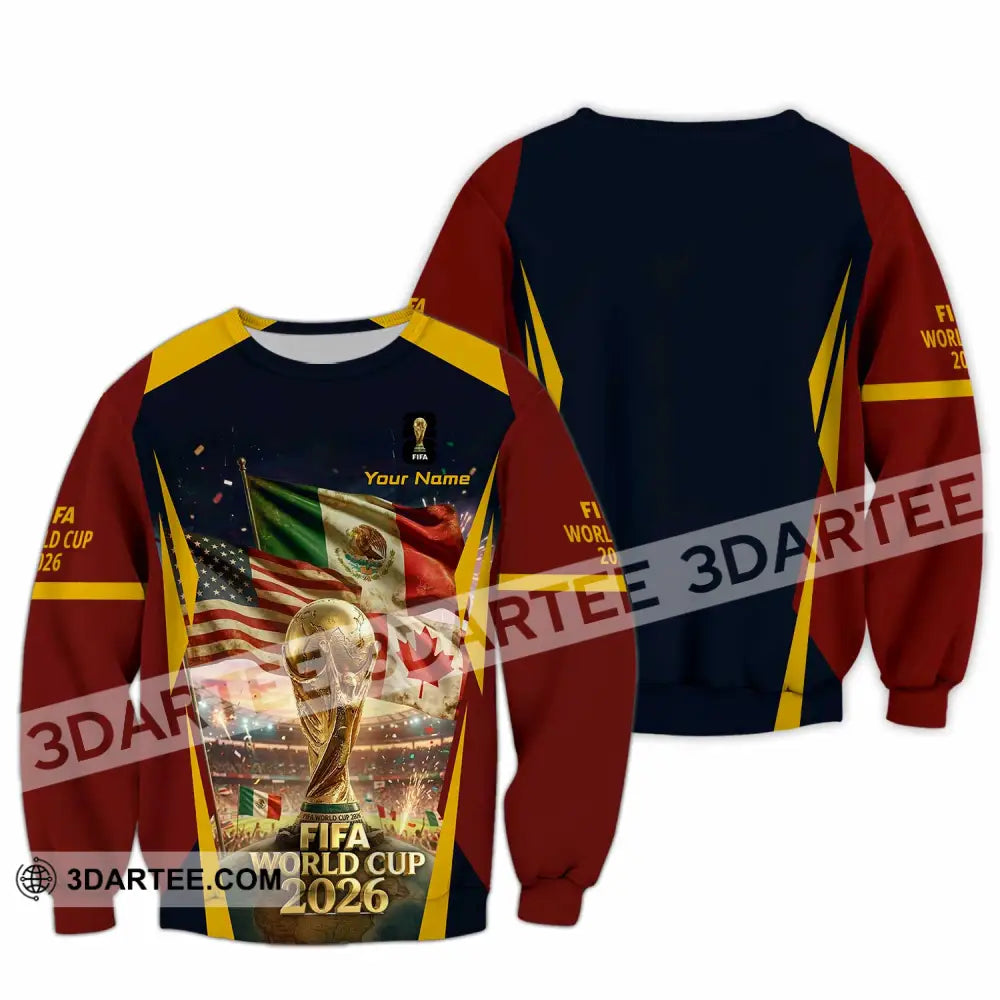 Unisex Shirt - Custom World Cup 2026 3D Shirt Long Sleeve / S T-shirt