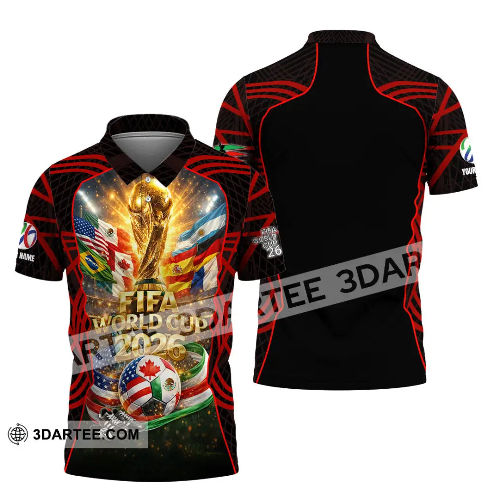 Unisex Shirt - Custom World Cup 2026 3D Shirt Polo Shirt / S T-shirt