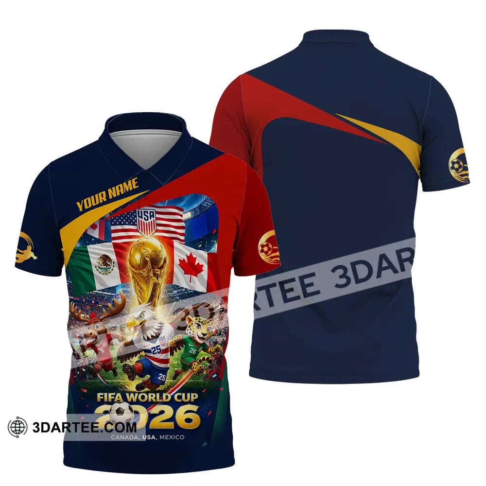 Unisex Shirt - Custom World Cup 2026 3D Shirt Polo Shirt / S T-shirt