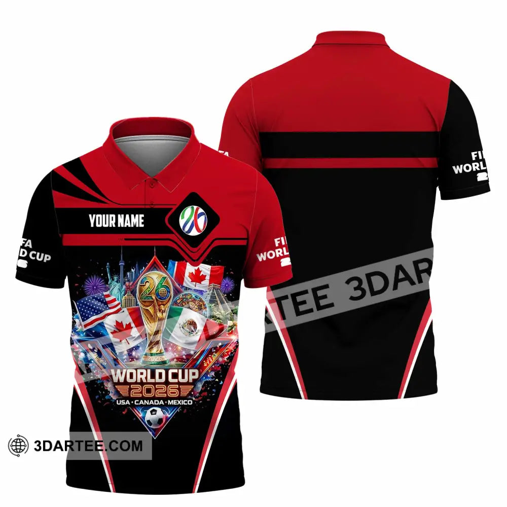 Unisex Shirt - Custom World Cup 2026 3D Shirt Polo Shirt / S T-shirt