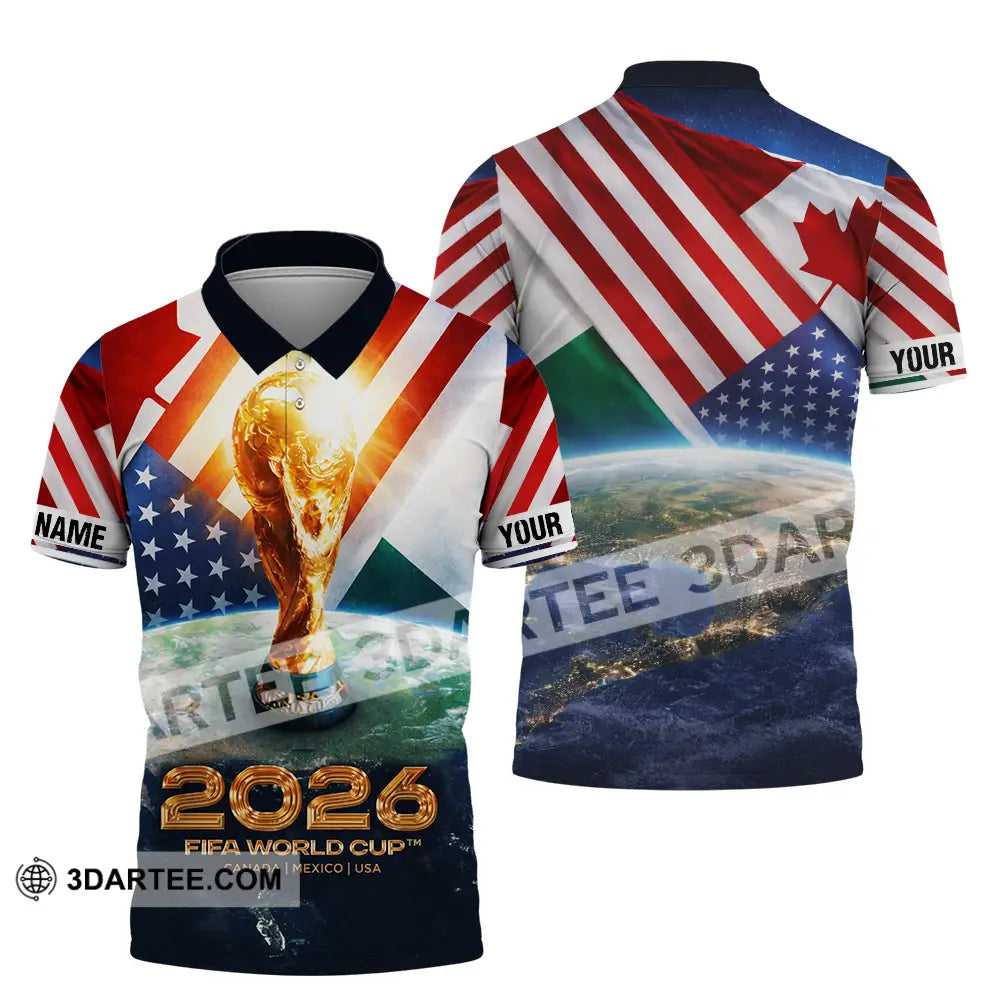 Unisex Shirt - Custom Fifa World Cup 2026 3D Shirt Polo Shirt / S T-shirt