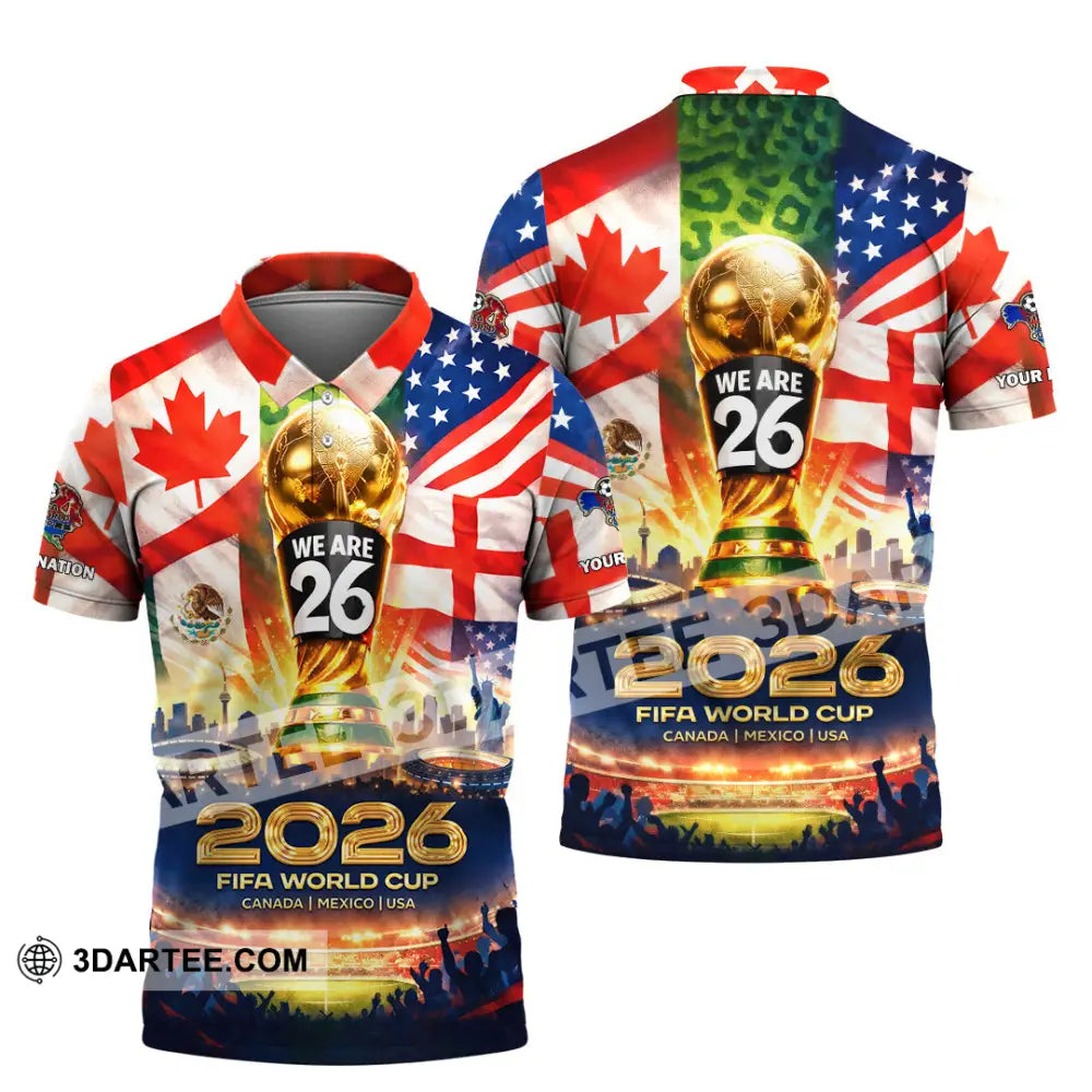 Unisex Shirt - Custom World Cup 2026 3D Shirt Polo Shirt / S T-shirt