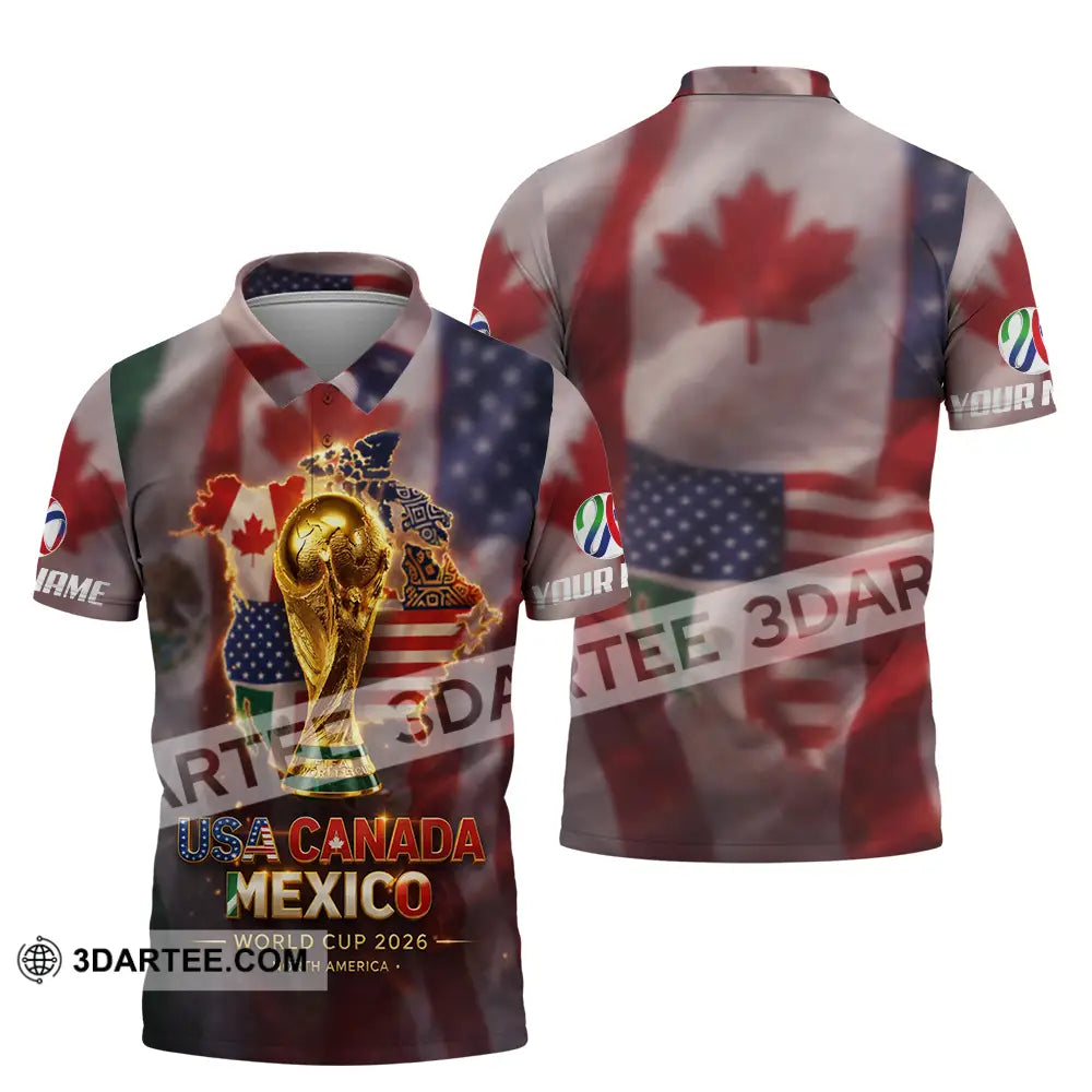 Unisex Shirt - Custom World Cup 2026 3D Shirt Polo Shirt / S T-shirt