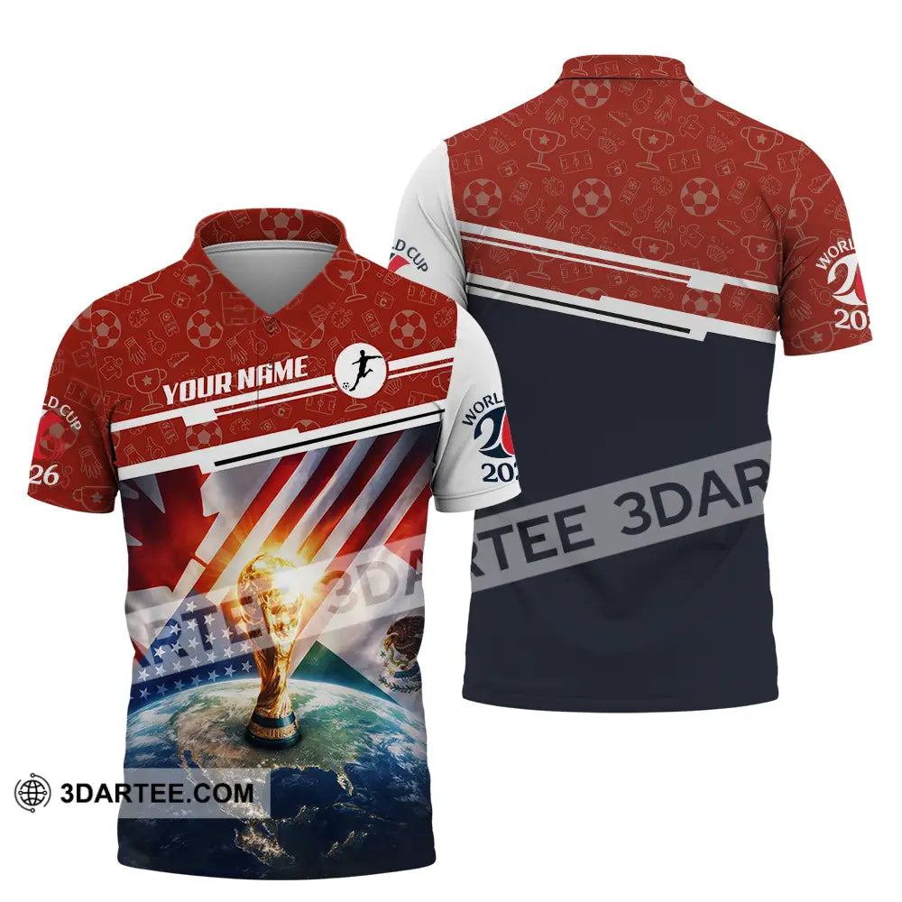 Unisex Shirt - Custom World Cup 2026 3D Shirt Polo Shirt / S T-shirt