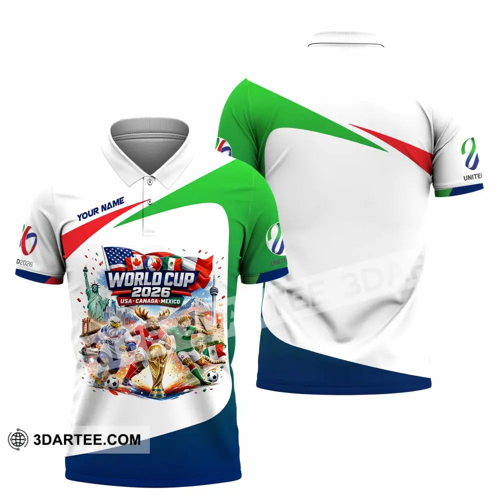 Unisex Shirt - Custom World Cup 2026 3D Shirt - Polo Shirt / S - T-shirt