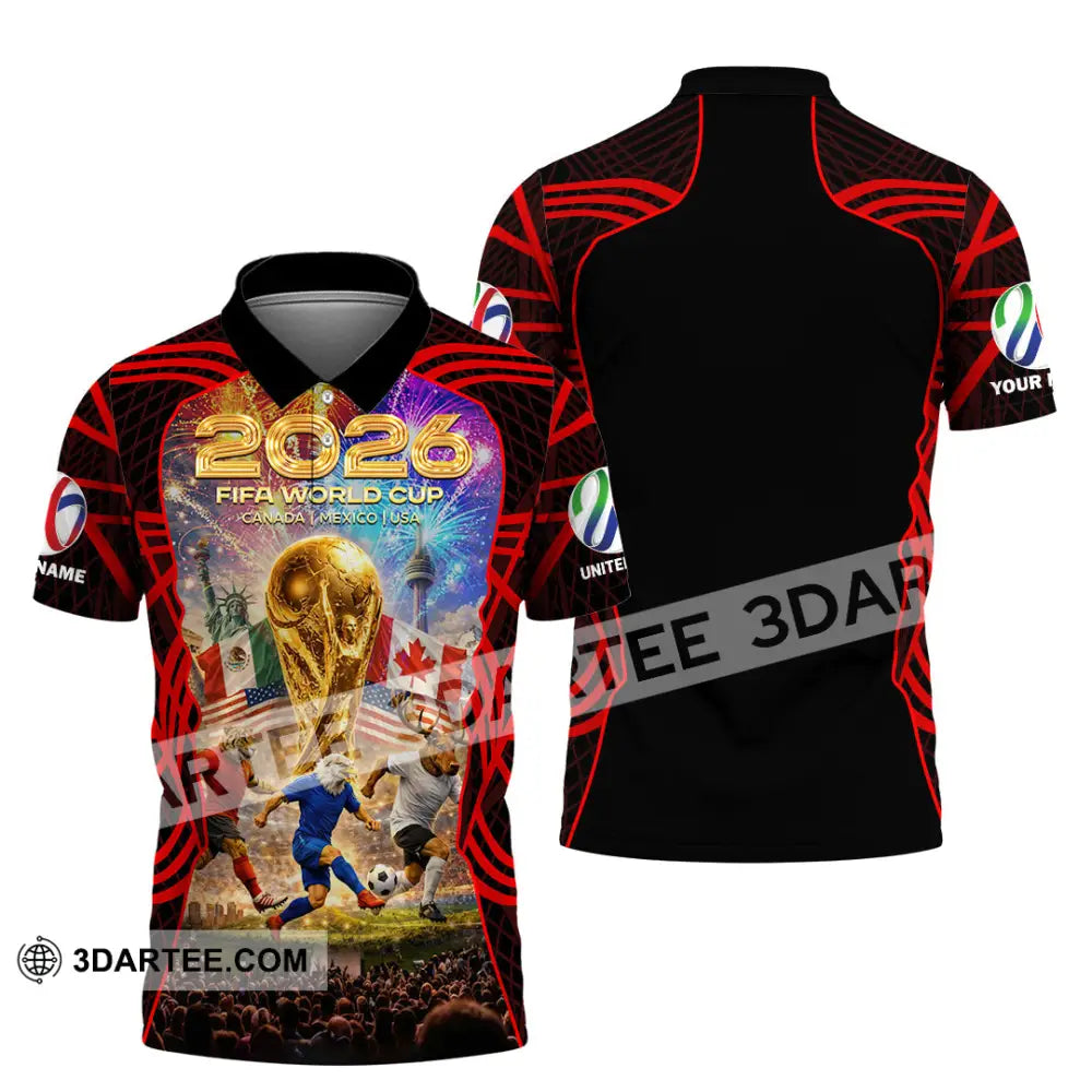 Unisex Shirt - Custom World Cup 2026 3D Shirt Polo Shirt / S T-shirt