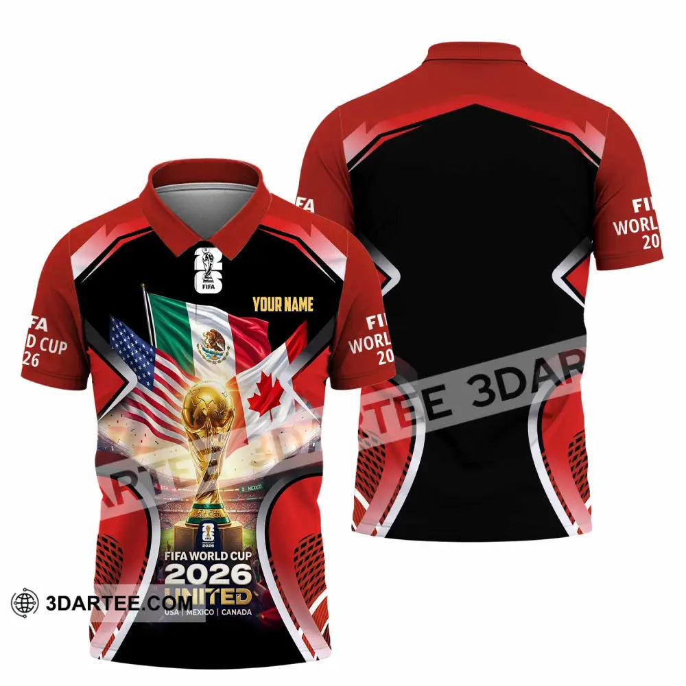 Unisex Shirt - Custom World Cup 2026 3D Shirt - Polo Shirt / S - T-shirt
