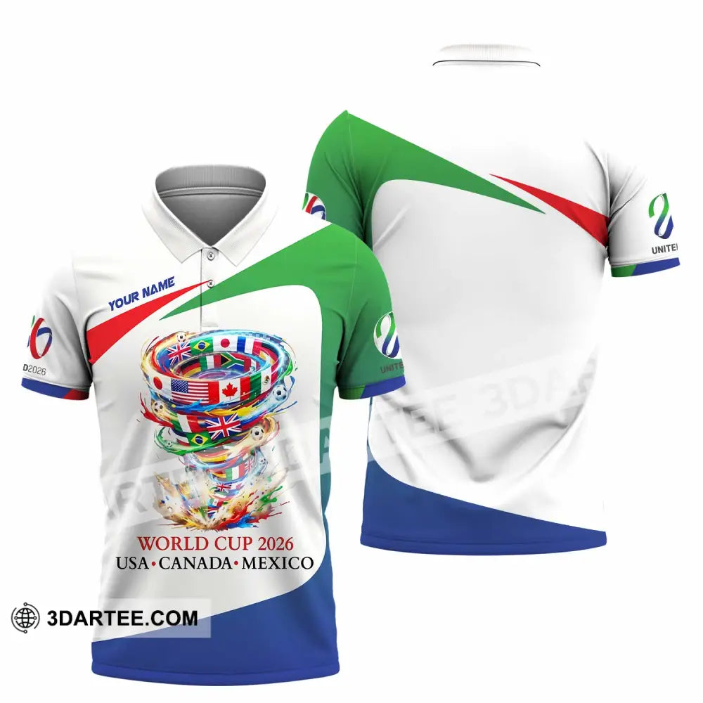 Unisex Shirt - Custom World Cup 2026 3D Shirt Polo Shirt / S T-shirt