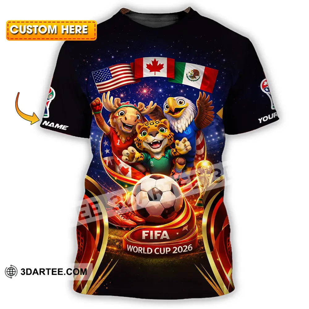 Unisex Shirt - Custom World Cup 2026 3D Shirt T-shirt
