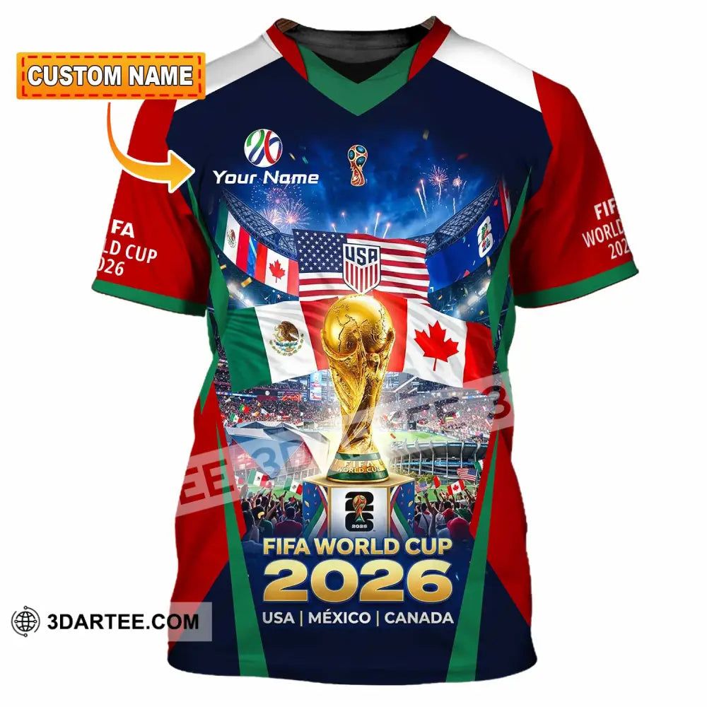 Unisex Shirt - Custom World Cup 2026 3D Shirt T-shirt
