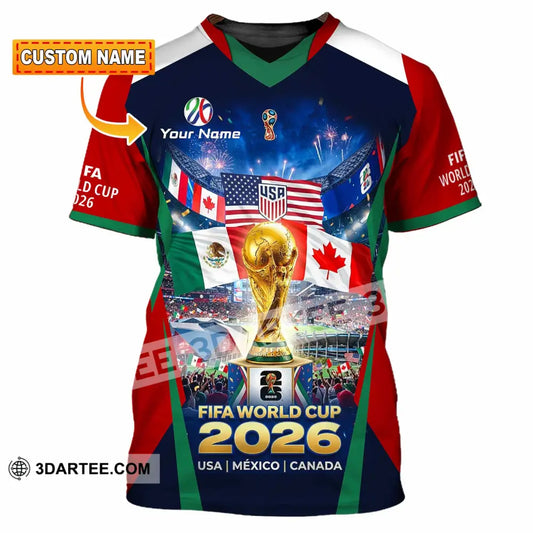 Unisex Shirt - Custom World Cup 2026 3D Shirt T-shirt