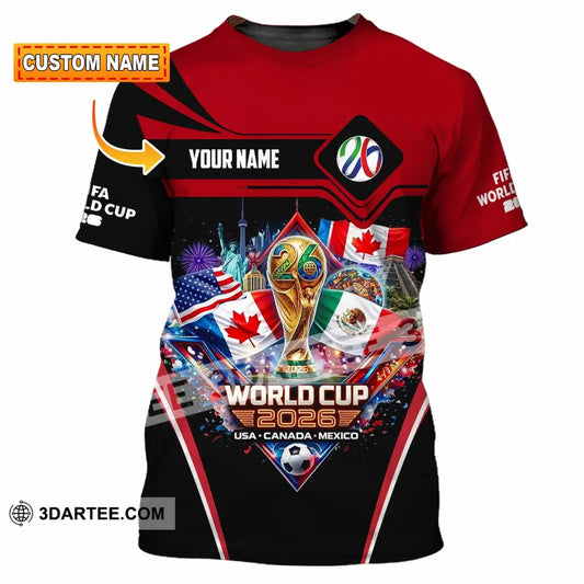 Unisex Shirt - Custom World Cup 2026 3D Shirt T-shirt