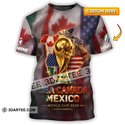 Unisex Shirt - Custom World Cup 2026 3D Shirt T-shirt