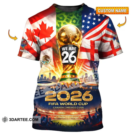 Unisex Shirt - Custom World Cup 2026 3D Shirt T-shirt