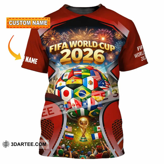 Unisex Shirt - Custom World Cup 2026 3D Shirt T-shirt
