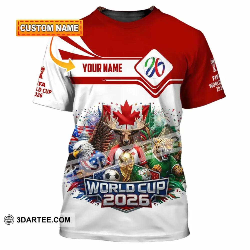 Unisex Shirt - Custom World Cup 2026 3D Shirt - T-shirt
