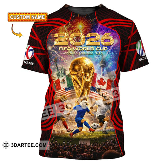 Unisex Shirt - Custom World Cup 2026 3D Shirt T-shirt