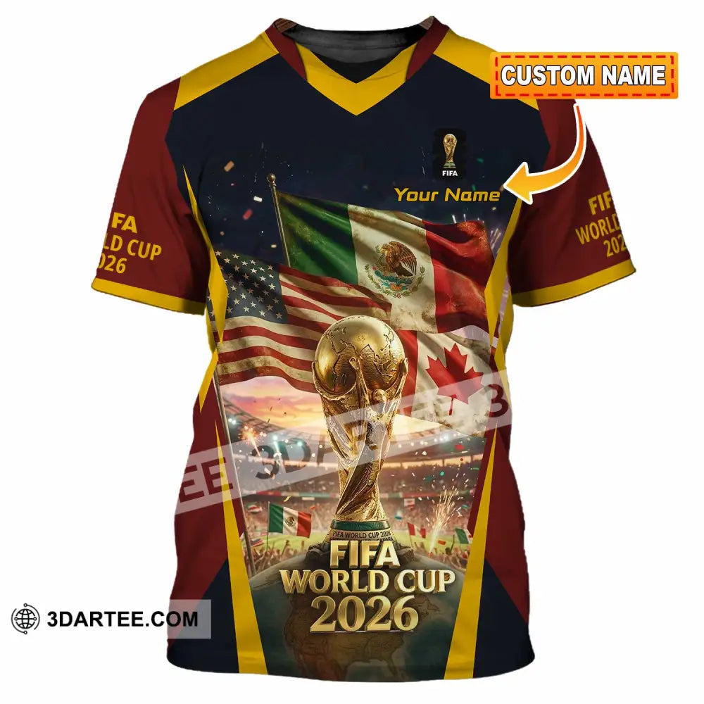 Unisex Shirt - Custom World Cup 2026 3D Shirt T-shirt
